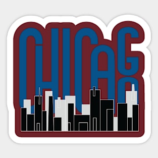 chicago logo Sticker